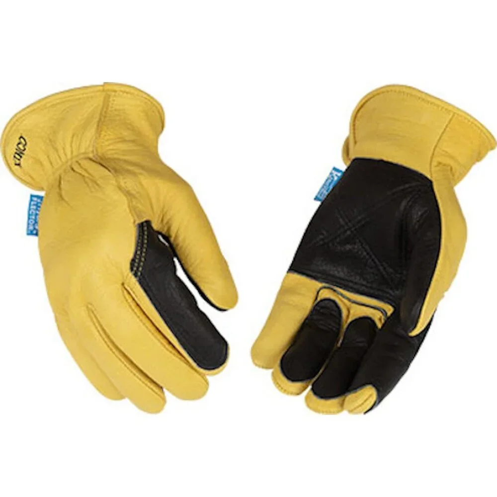Kinco Hydroflector Men's Full Grain Leather Driver Gloves Sz M New~Double Palm - Picture 6 of 6